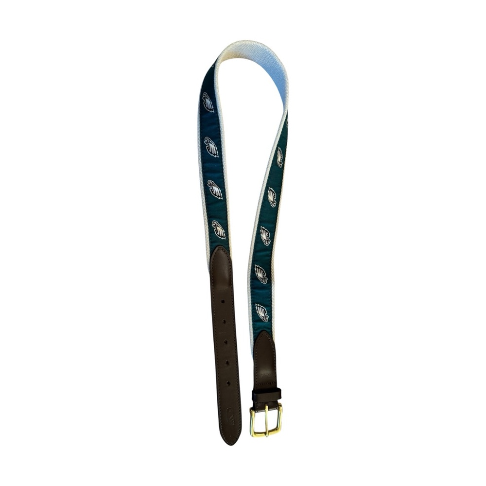 Philadelphia Eagles canvas & leather belt